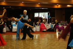 Dan O'Day dancing Waltz with Aislynn at the Louisville Competition 2013