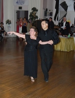 Teachers Jim & Gina dancing Waltz at the "Dance for the Cure"
