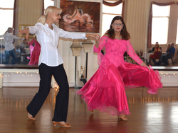 Teacher Jan & Claire dancing Waltz at the Princess City Showcase 2015