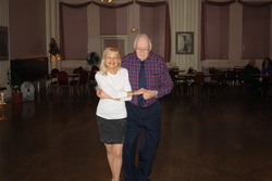 Bill Troth dancing Jitterbug with teacher Jan
