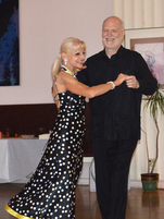 David Taber dancing with teacher Jan