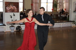 Carroll & Ginny Cecil dancing in the Princess City Showcase